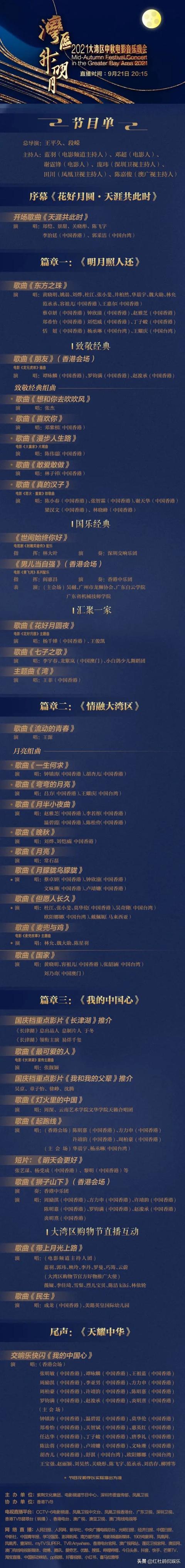 TVB中秋晚会（央6中秋电影音乐会节目单公布）(13)