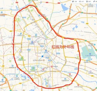 ​天津外地车限行区域示意图