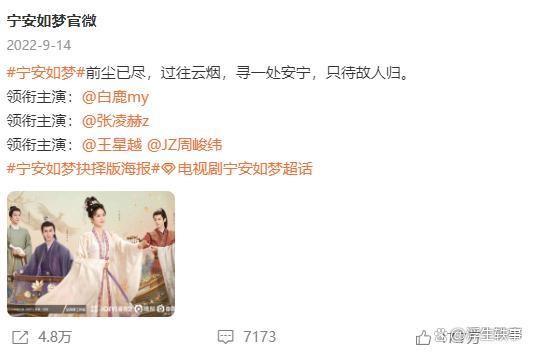 《宁安如梦》是哪个导演拍的 宁安如梦一直不播的原因是什么?