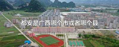 ​都安是广西哪个市或者哪个县