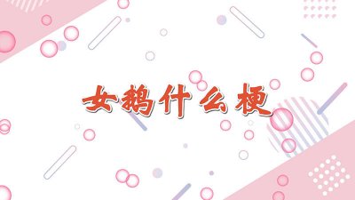 女鹅什么梗