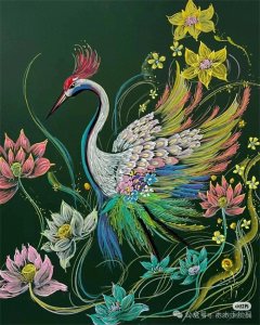 ​黑板画56幅分享欣赏，色彩艳丽配色超绝，内含步骤图！