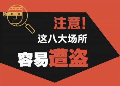 网警提示:这8大场所容易发生盗窃!