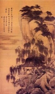 唐伯虎 落霞孤鹜图