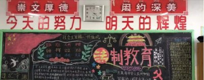 ​开封市第七中学初中部开展法治主题黑板报展示活动
