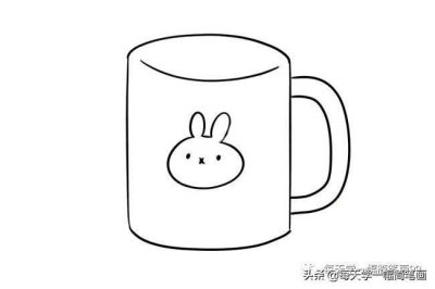 ​每天学一幅简笔画-可爱的杯子简笔画彩色图片