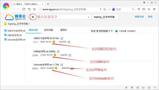 汉字字符集unicode编码查询(查询任意汉字的Unicode编码)(1)