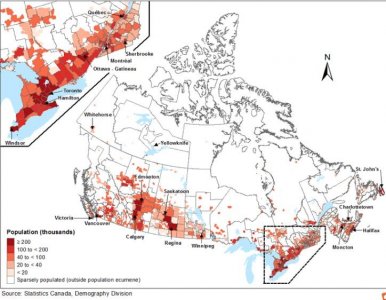 从2021年人口普查看加拿大的人口和分布